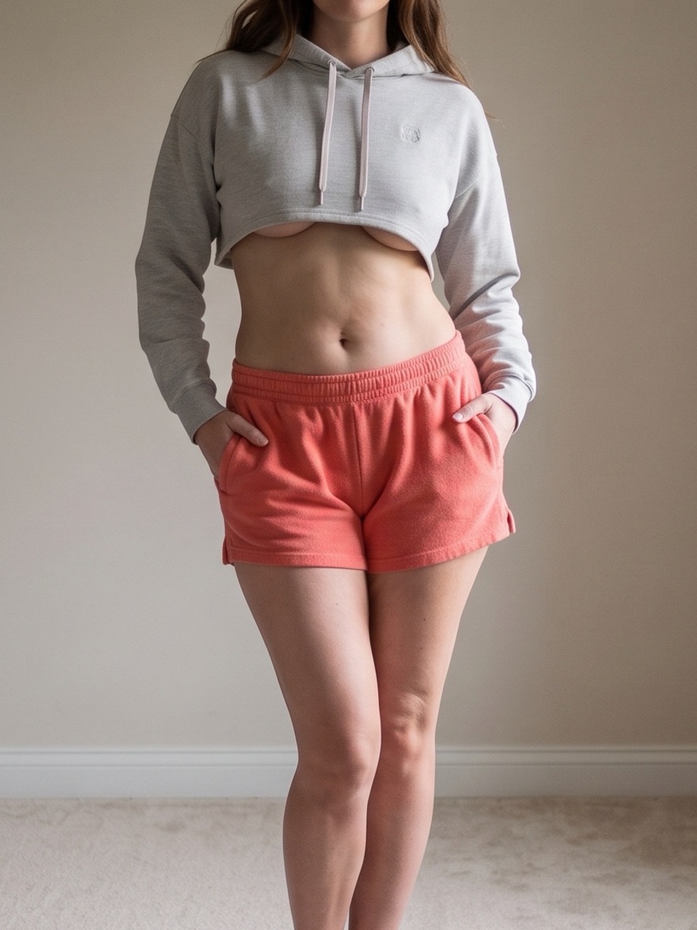 Aeropostale - Coral - Athletic Lounge Shorts - XXS